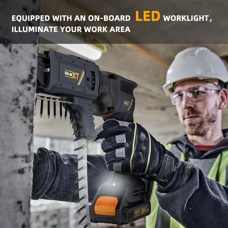 20V Brushless Drywall Screw Gun | Cordless Lithium-Ion Self Feeding Drywall Screwdriver Autofeed