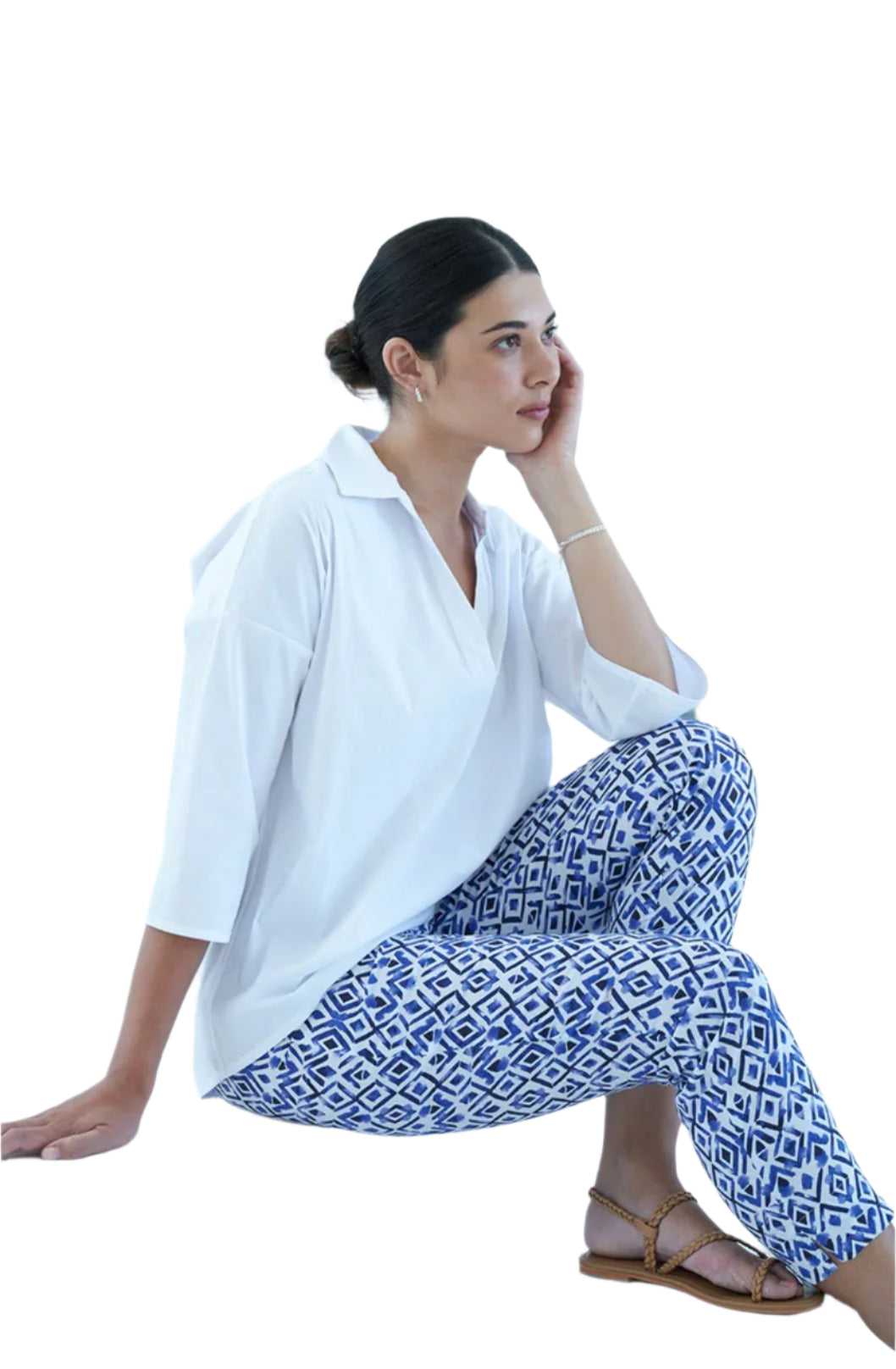 FOIL Duet Print Pants 8005P