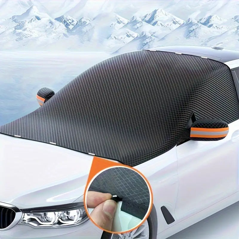 Magnetic Snow Cover for Car Windshield, Oxford Cloth Thickened Antifreeze Sunshade