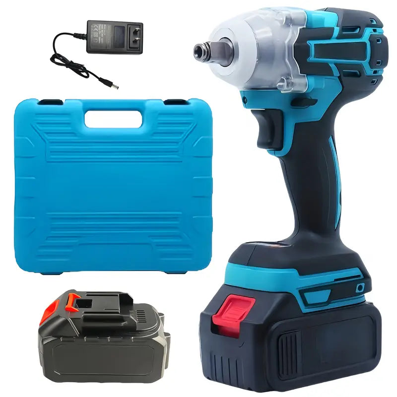 High-pressure Spray Gun Vacuum HVLP Spray Gun/electric Wrench Kit, Equipped with 2 Batteries And A Quick Charger