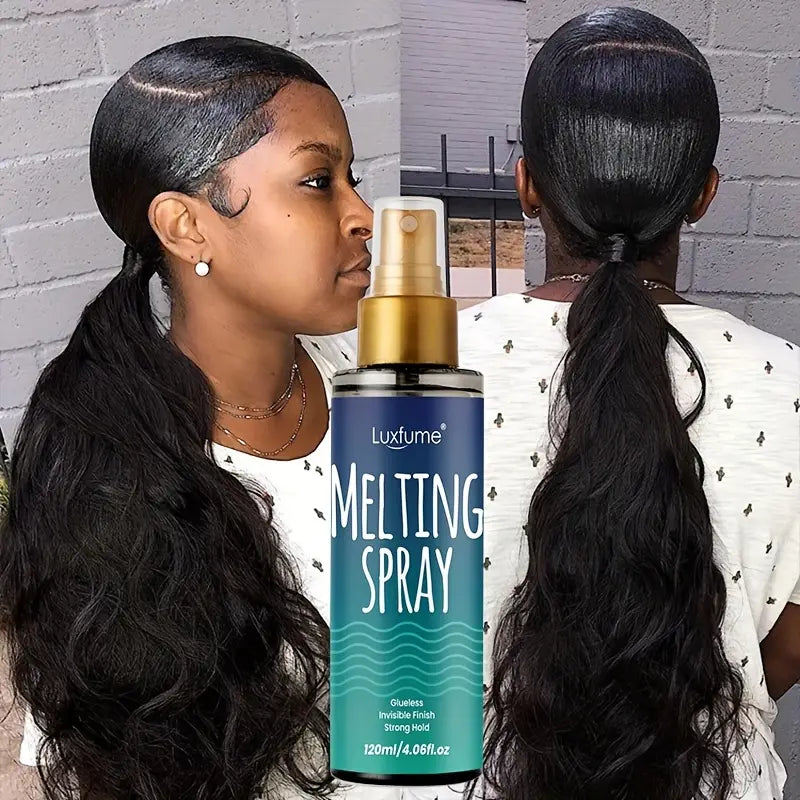 2pcs Invisible Hold Hairspray: Melting Spray for Natural Finish & Flyaway Control