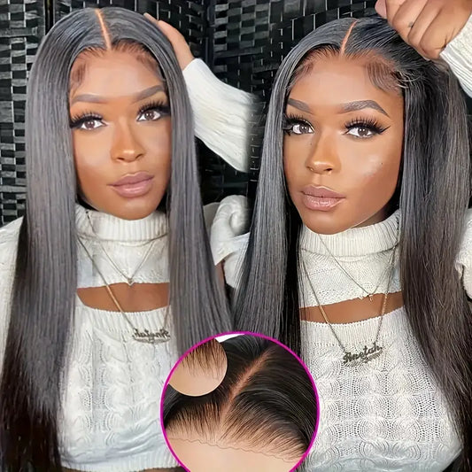 5X5 HD Lace Closure Wigs Human Hair 250 Density Put On Go Glueless Wigs
