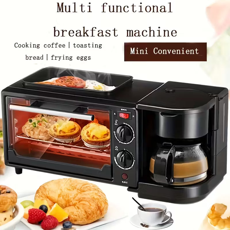 3-in-1 Breakfast Station with Coffee Maker