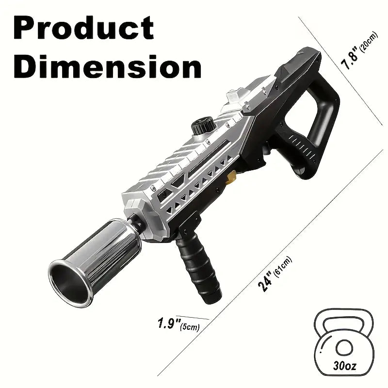 Flame Thrower Gun Torch, Propane Grill Torch Gun – Cooking Torch Head Max. 800000 BTUs – Culinary Torch Sous Vide – Adjustable Flamethrower for BBQ, Campfire