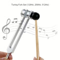 Chakra Healing Tuning Fork Set - (128Hz, 256Hz, 512Hz) Aluminum Alloy Neural Tuner