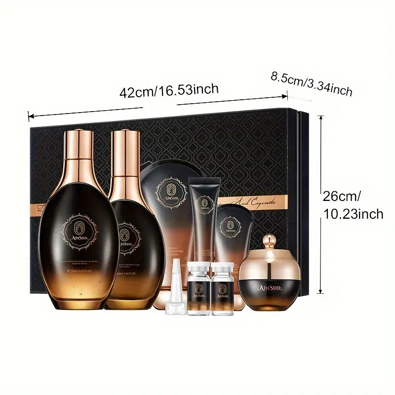 Ginseng Seed Polypeptide Luxury Skin Care 12pcs Set Helps Skin Maintain A Youthful Glow
