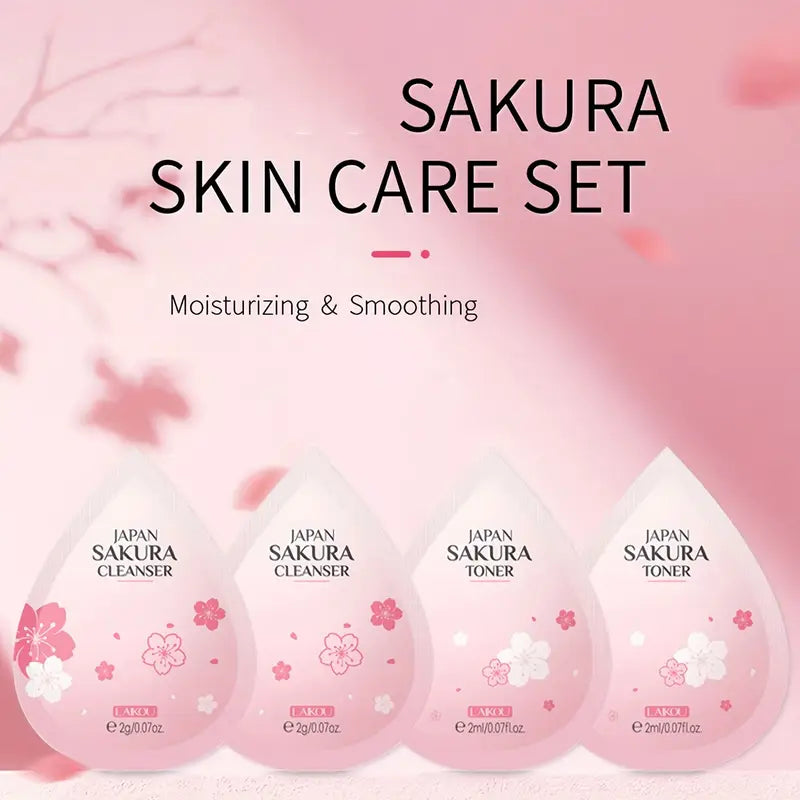 Sakura Skincare Set, 60 In 1 Moisturizing Facial Care Kit