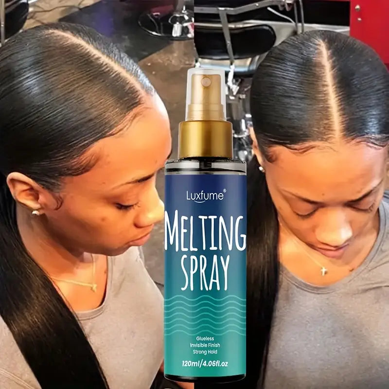 2pcs Invisible Hold Hairspray: Melting Spray for Natural Finish & Flyaway Control