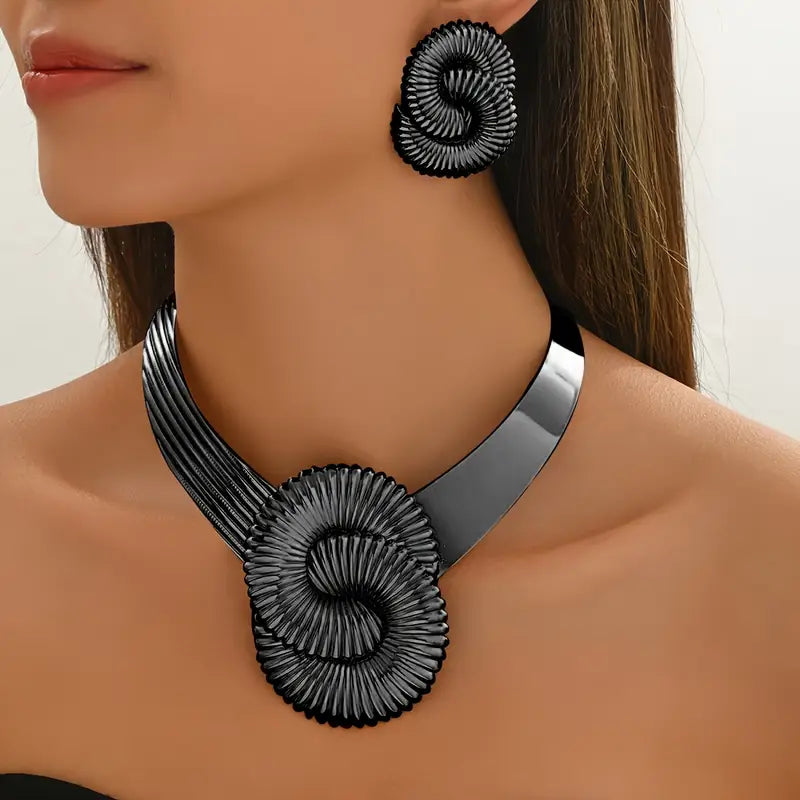 3pcs Of Fashionable V-shaped Metal Style Golden 8-shaped Personality Trend