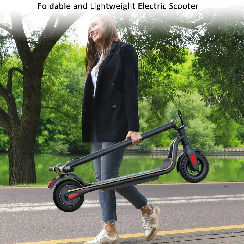 S10 Foldable Electric Scooter - 15.5mph Top Speed, 3 Speed Modes, 8" Solid Tires