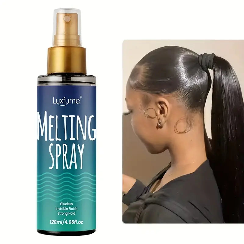 2pcs Invisible Hold Hairspray: Melting Spray for Natural Finish & Flyaway Control