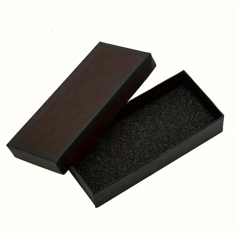 Fashionable small, fresh, retro and simple quartz watch + 5pcs set of black square jewelry set