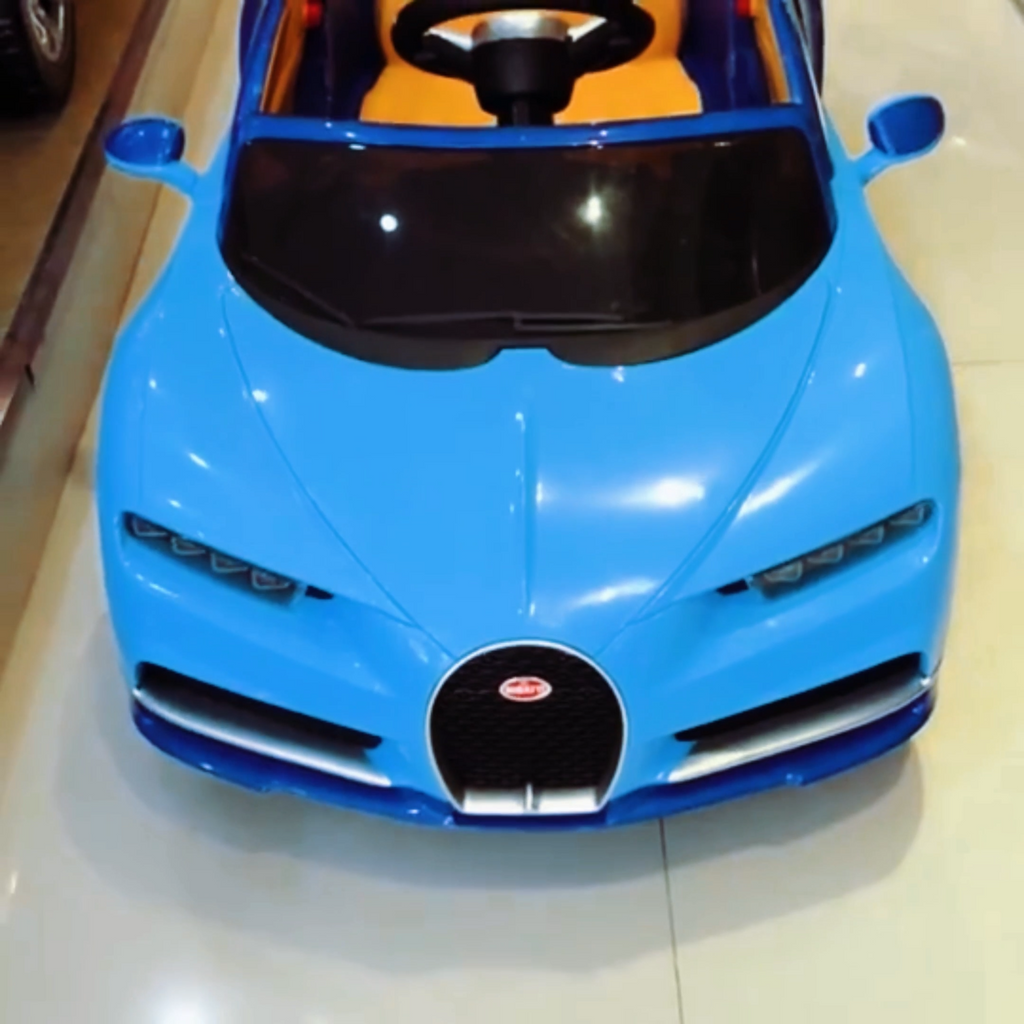 Licensed Bugatti R/C Car with Music, Leather Seat, and Multiple Color Options