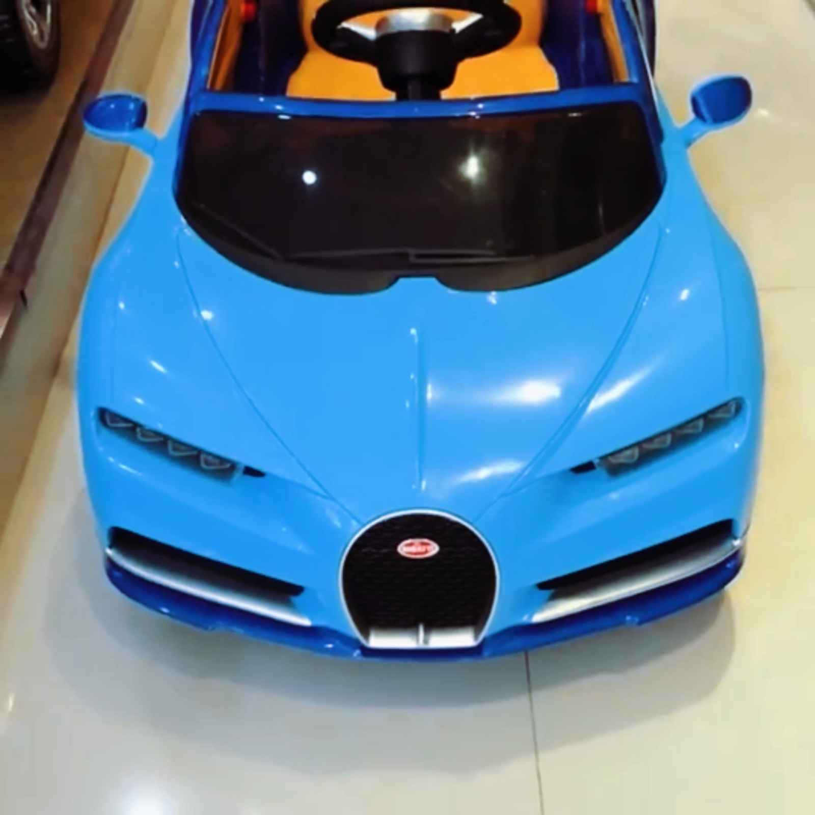 Licensed Bugatti R/C Car with Music, Leather Seat, and Multiple Color Options