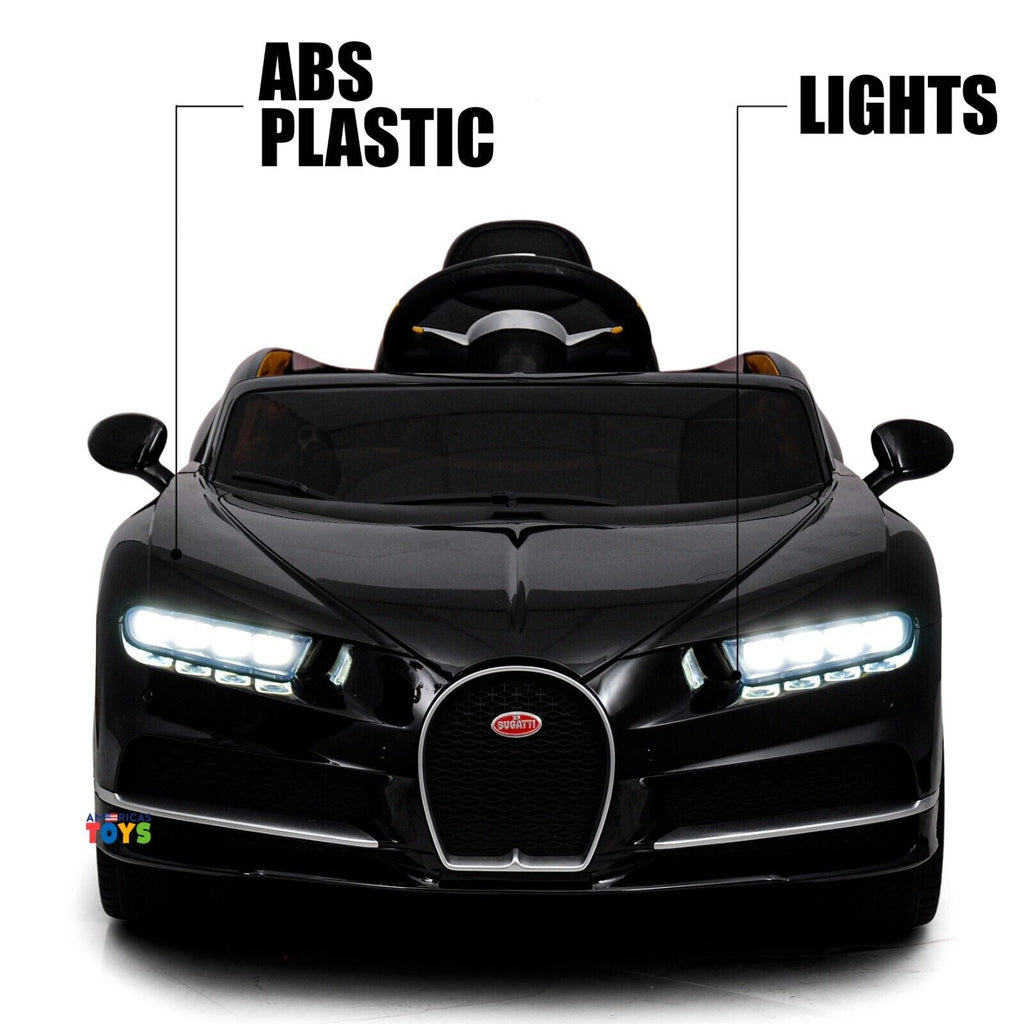 Licensed Bugatti R/C Car with Music, Leather Seat, and Multiple Color Options