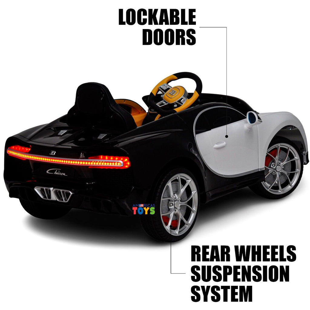 Licensed Bugatti R/C Car with Music, Leather Seat, and Multiple Color Options