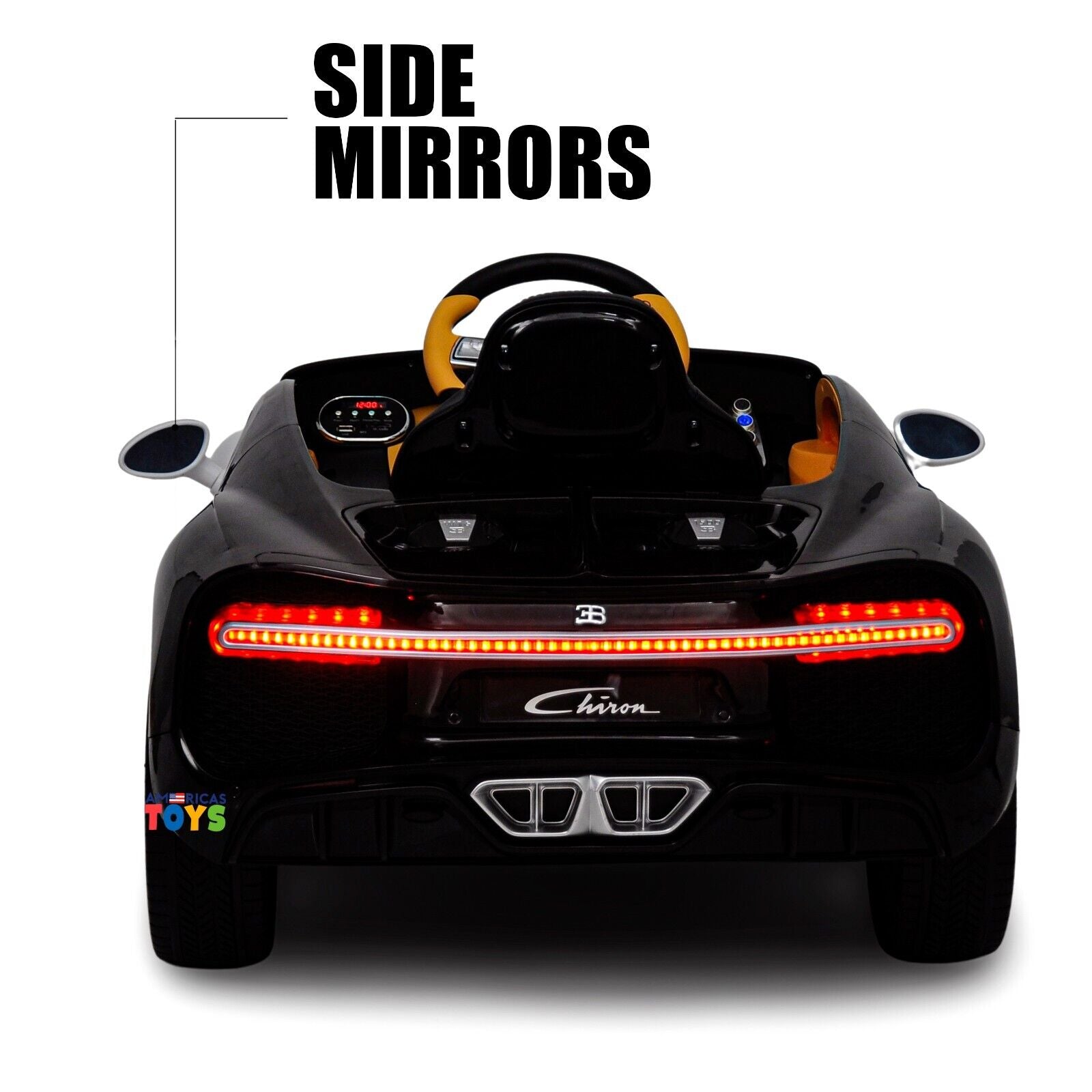 Licensed Bugatti R/C Car with Music, Leather Seat, and Multiple Color Options