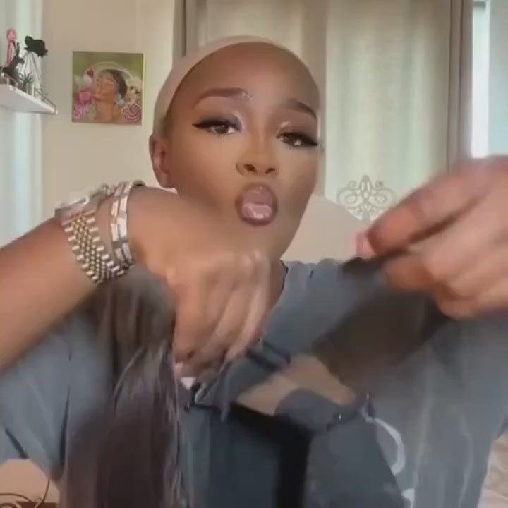 5X5 HD Lace Closure Wigs Human Hair 250 Density Put On Go Glueless Wigs