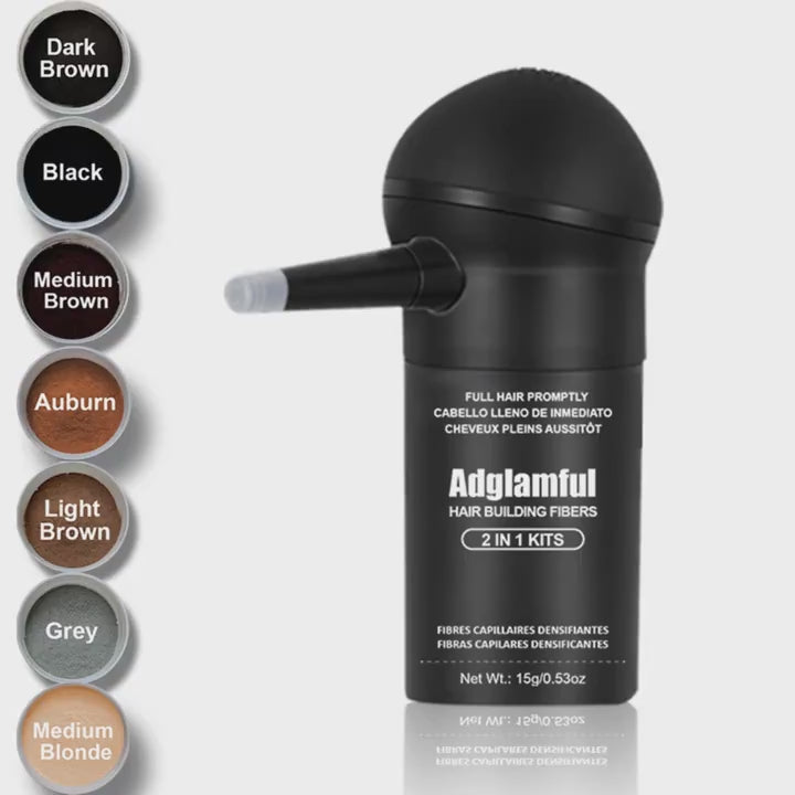 Adglamful 15g All In One Hair Fiber Powder 1pc Instant Volume And Full Coverage for Men And Women