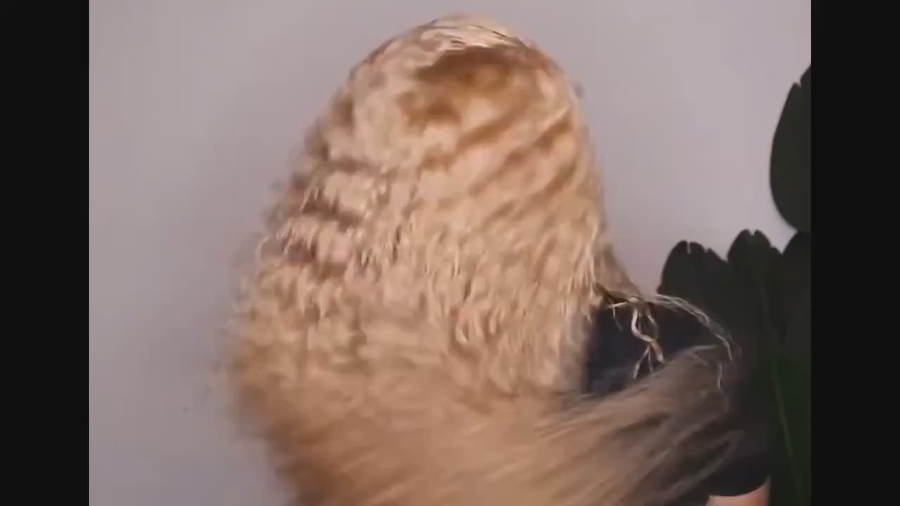 200% Density Honey Blonde Wig Human Hair 13x6 Peruvian Transparent Lace Frontal Wigs Human Hair Pre Plucked With Baby Hair