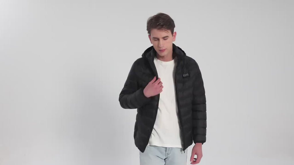 Powered Smart Heating Jacket with 24-Zone Heating System, Adjustable Temperature