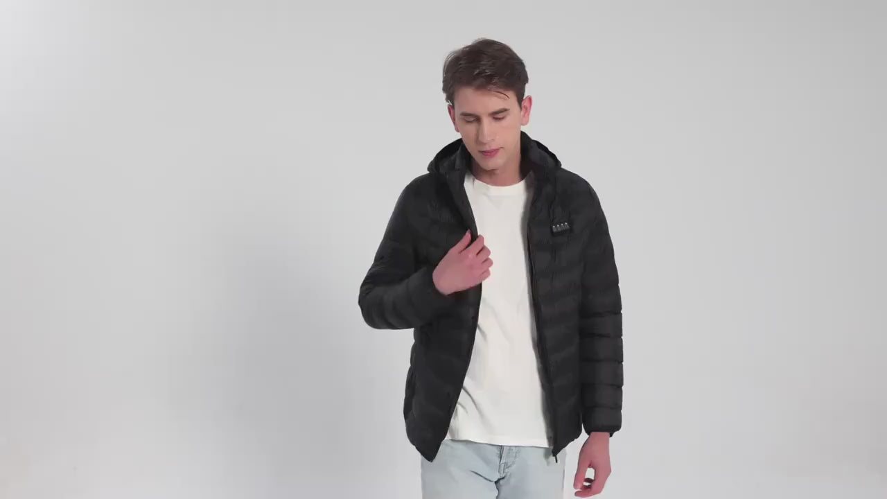 Powered Smart Heating Jacket with 24-Zone Heating System, Adjustable Temperature