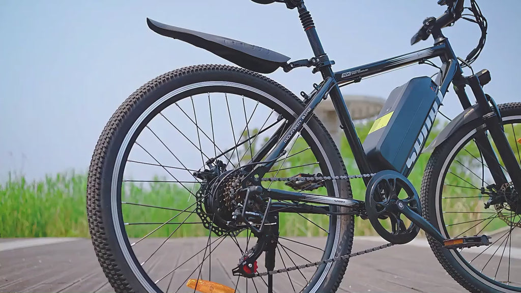 26-Inch Adult Electric Bicycle, Peak 740W Brushless Motor, 20MPH