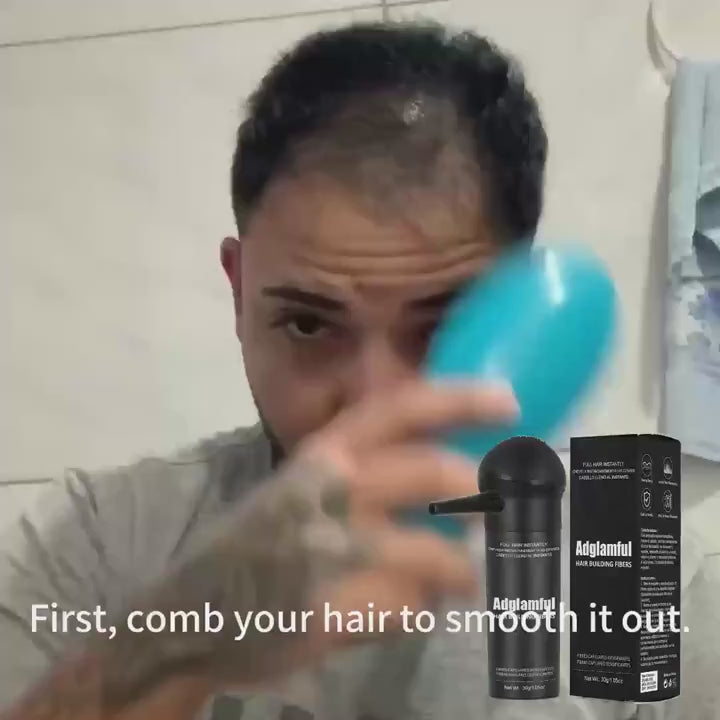 Adglamful 15g All In One Hair Fiber Powder 1pc Instant Volume And Full Coverage for Men And Women