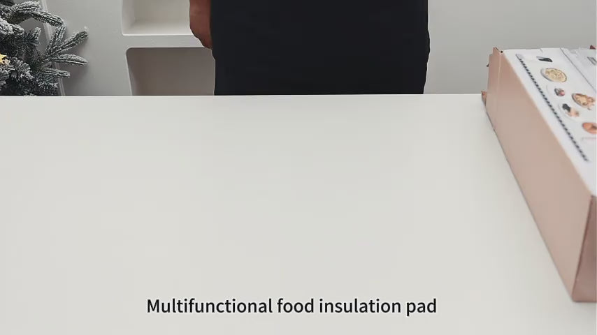 Food Warming Pad, Made Of Silicone, with 3 Temperature Levels And 6-hour Timing Function