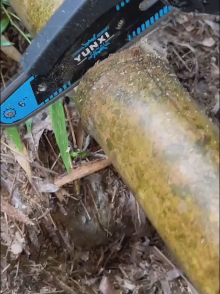 Mini Chainsaw Cordless, Lightweight & Portable Handheld Electric Tree Cutter With Splash Guard