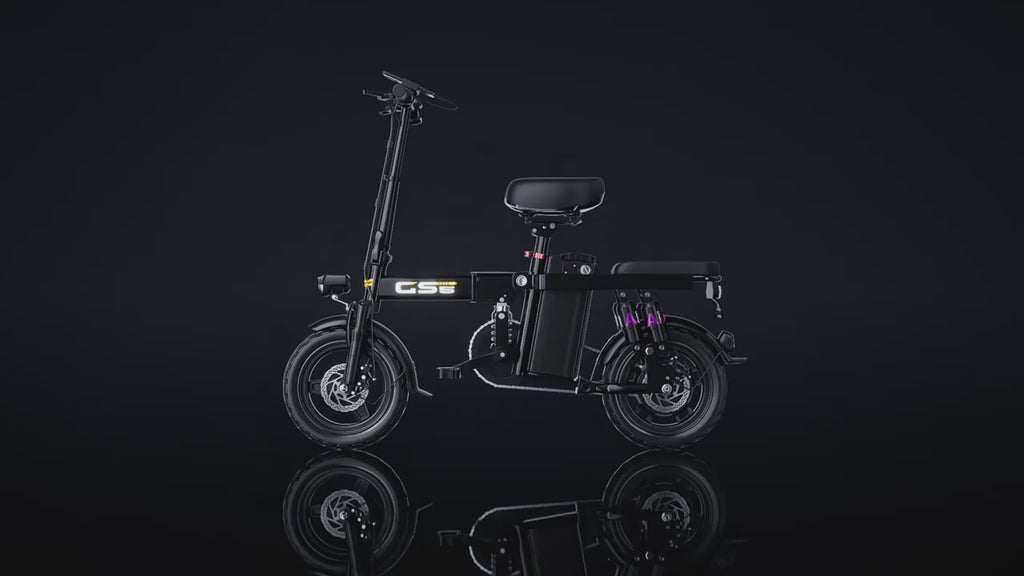 Adult Electric Bike with 740W Peak Power, 45MPH Folding E-Bike