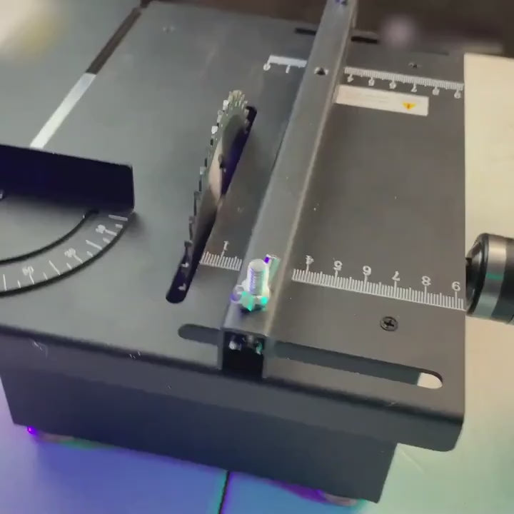 Mini Table Saw, Multi-function Portable Adjustable, Cutting, Sanding, Engraving, Drilling, All-in-one