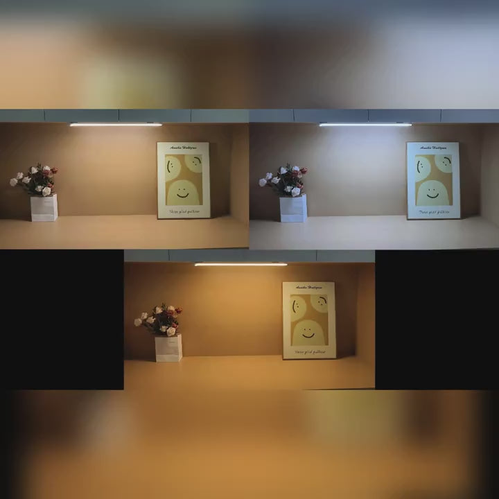 3pcs Dimmable LED Motion Sensor Cabinet Lights | USB Rechargeable, 3Color Modes