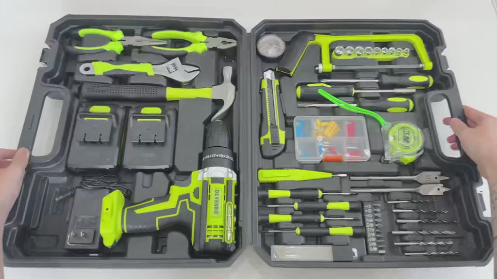 Rechargeable Multi-Function Electric Drill Kit - Perfect for DIY and Home Projects, Includes Lithium Battery