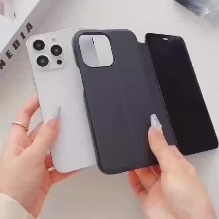 Luxury High Quality Mirror Flip Phone Case for iPhones