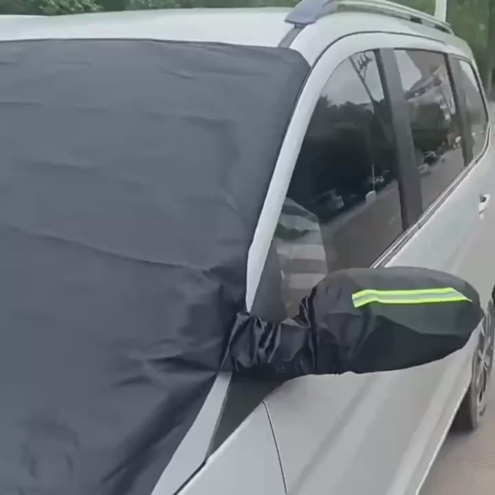 Magnetic Snow Cover for Car Windshield, Oxford Cloth Thickened Antifreeze Sunshade