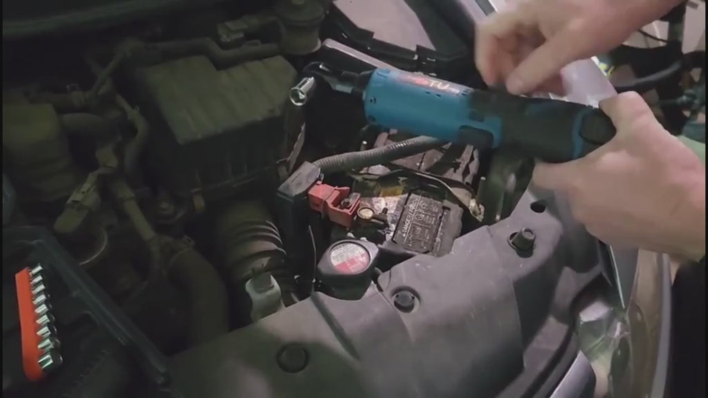 Cordless Ratchet Wrench with Brushless Motor - Heavy-Duty Electric Wrench, 12V Lithium-Ion Power Tool